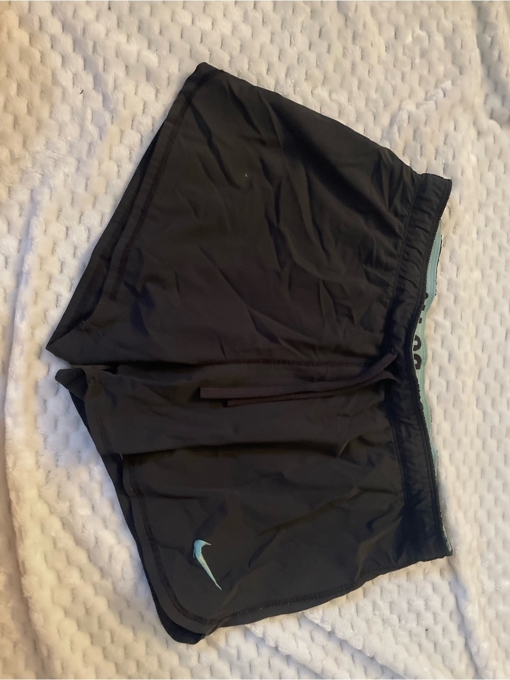Nike Dark grey Athletic Shorts with Mint Trim